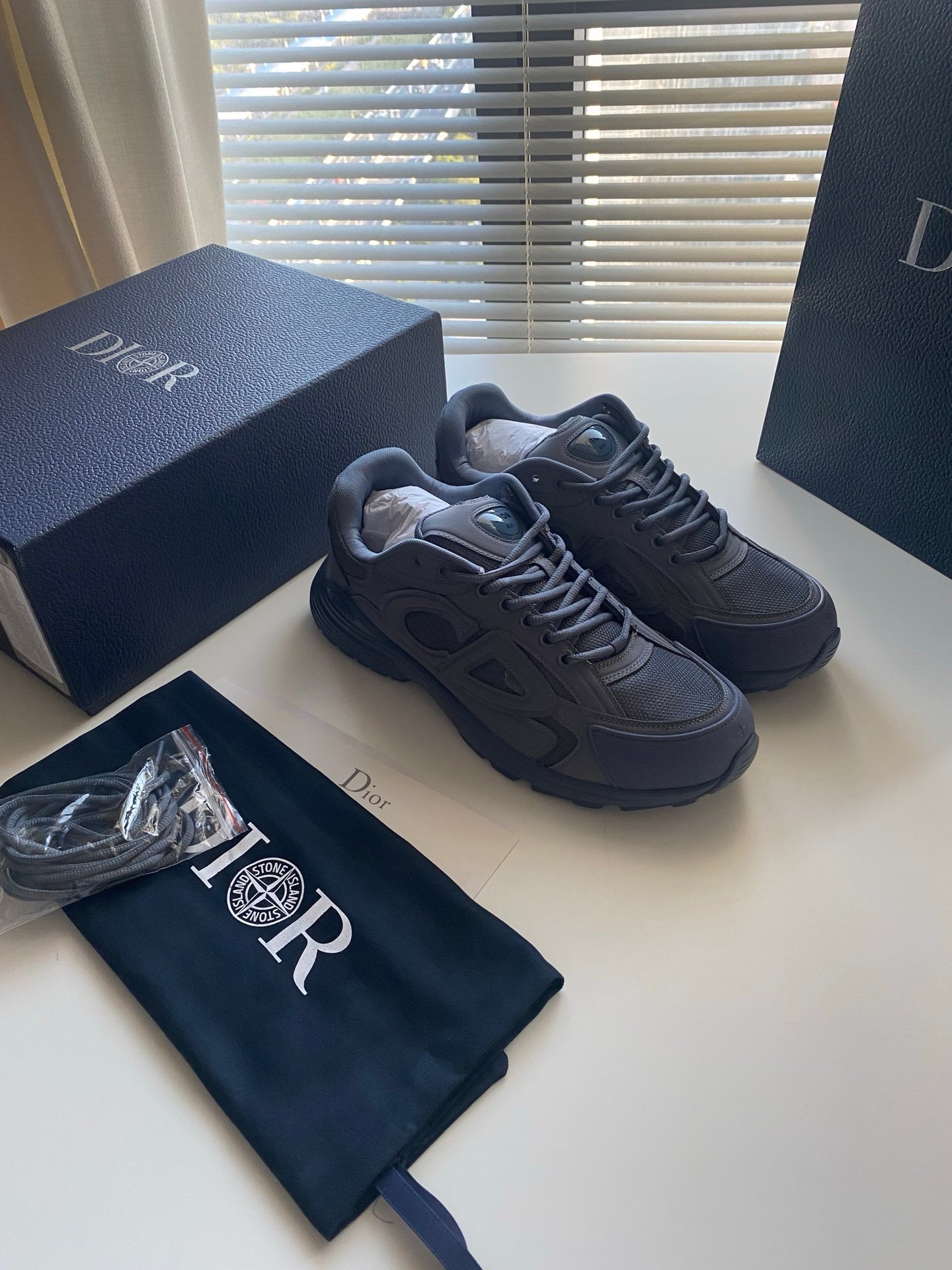 Dior B30 x Stone Island Blue - Afbeelding 3