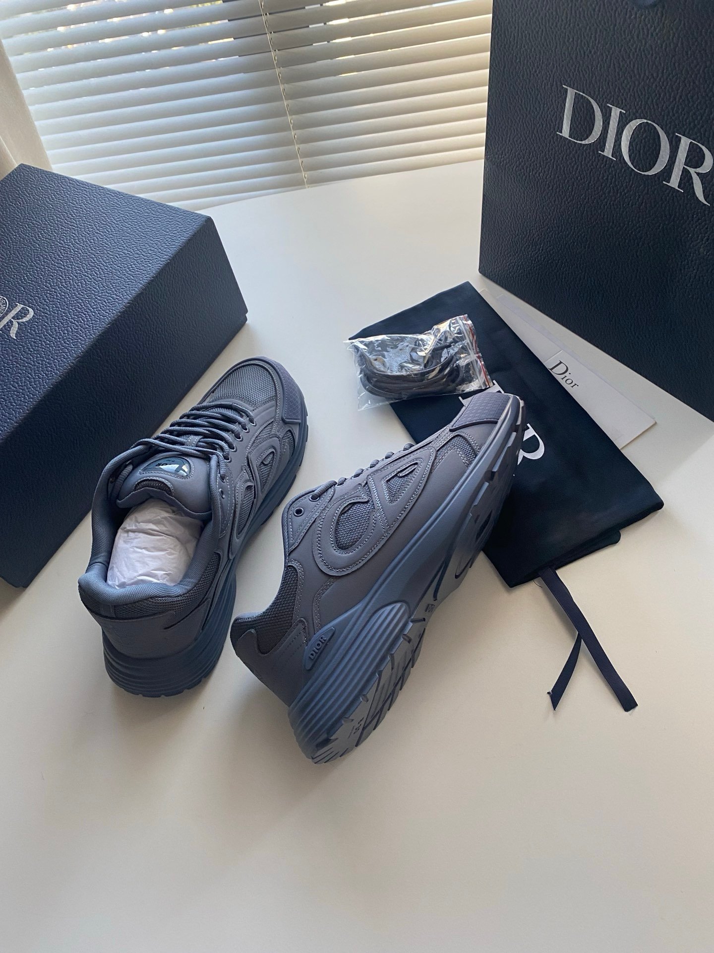Dior B30 x Stone Island Blue - Afbeelding 4