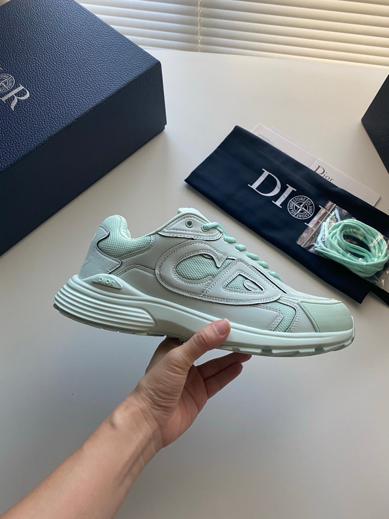 Dior B30 x Stone Island Mint - Afbeelding 6