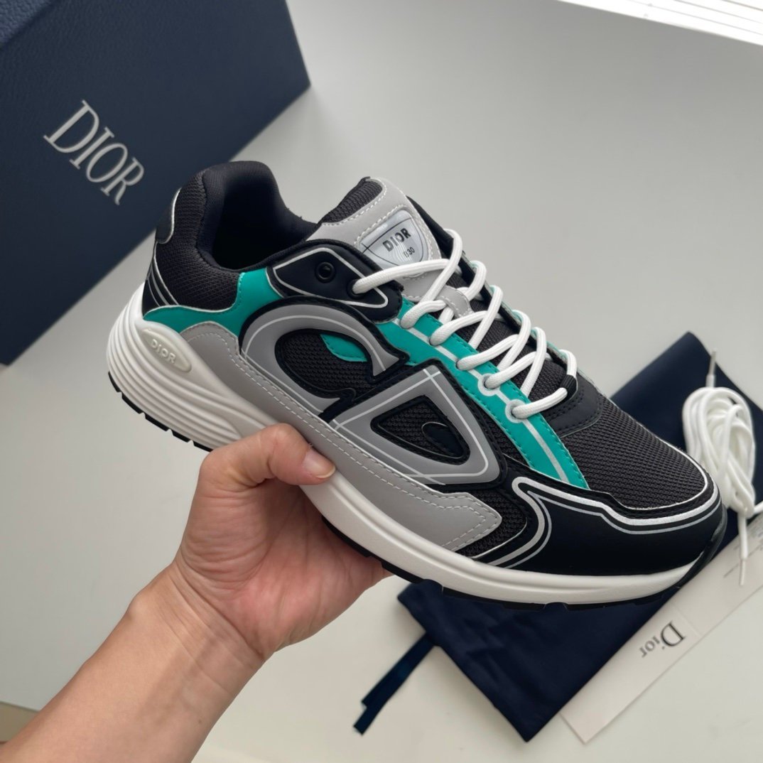Dior B30 Reflective Black Green White - Afbeelding 5