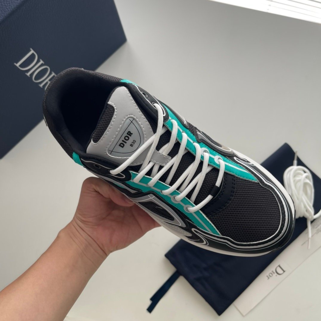 Dior B30 Reflective Black Green White - Afbeelding 6