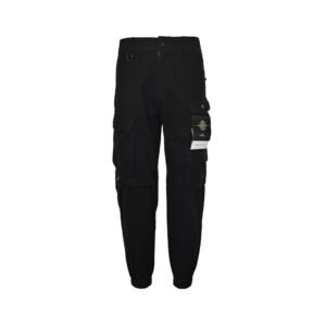 Stone Island Multi Pocket Cargo Pants Black