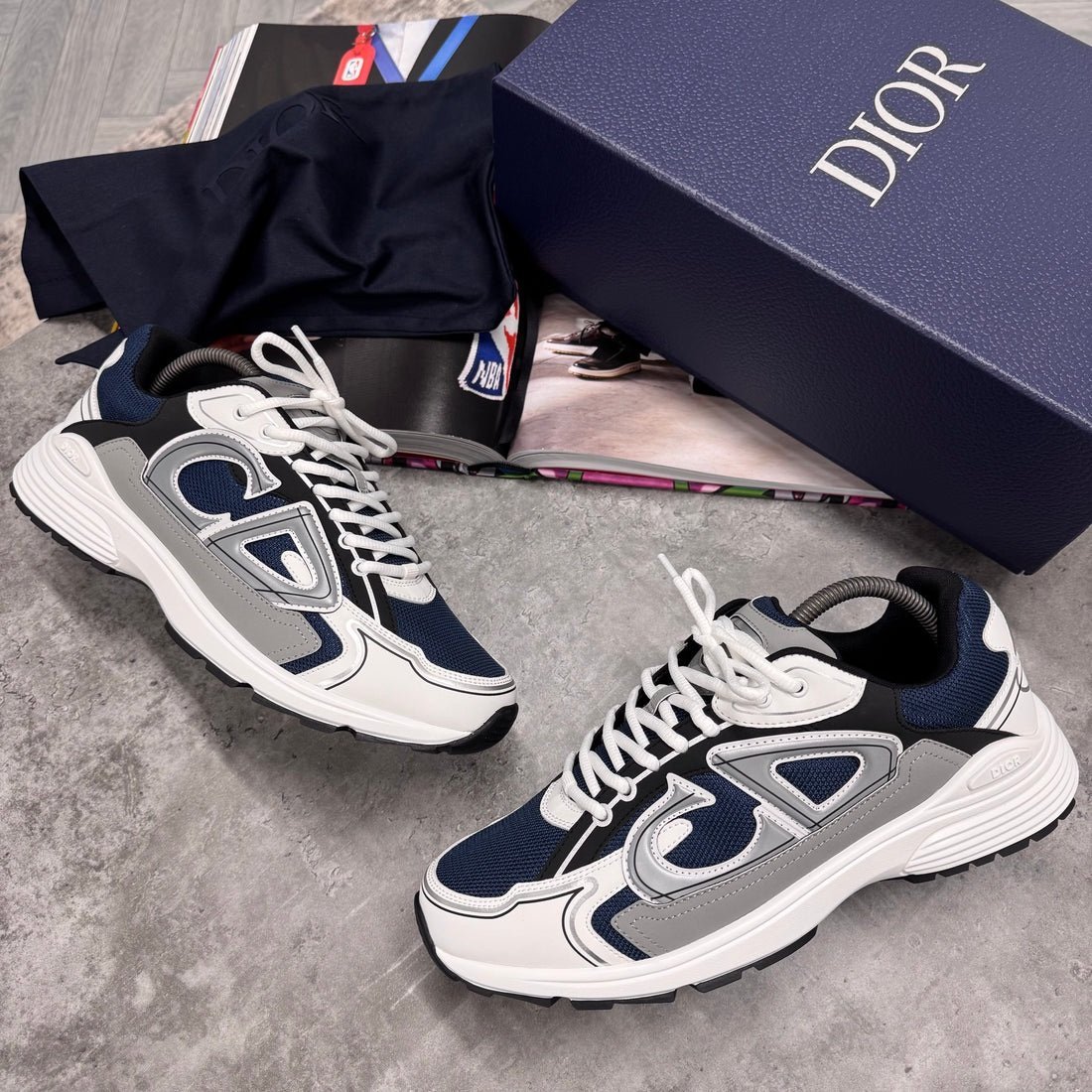 Dior B30 Reflective Blue/Grey Black White - Afbeelding 2