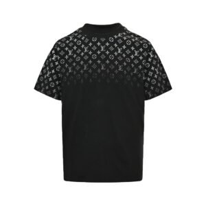 Louis Vuitton Gardient Cotton          T-Shirt Black White
