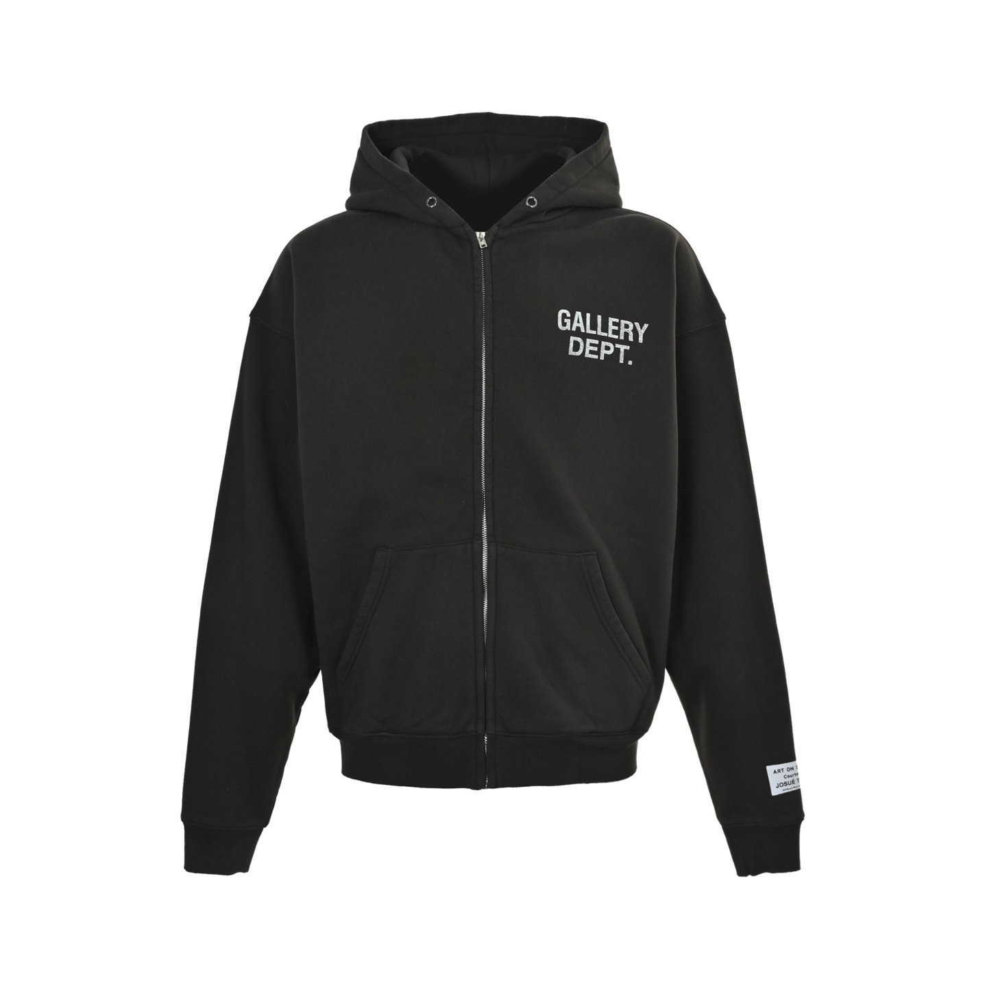 Gallery Dept. Departman Zipped Hoodie In Black