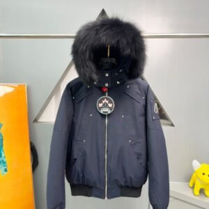 Alternative view of Moose Knuckles Quilted Jacket Navy/Black