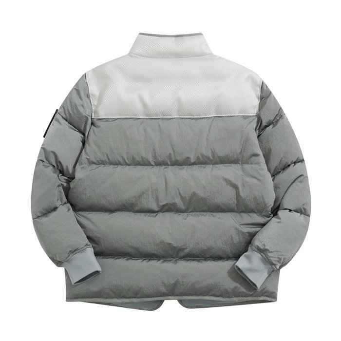 Stone Island Real Down Jacket Grey - Afbeelding 2
