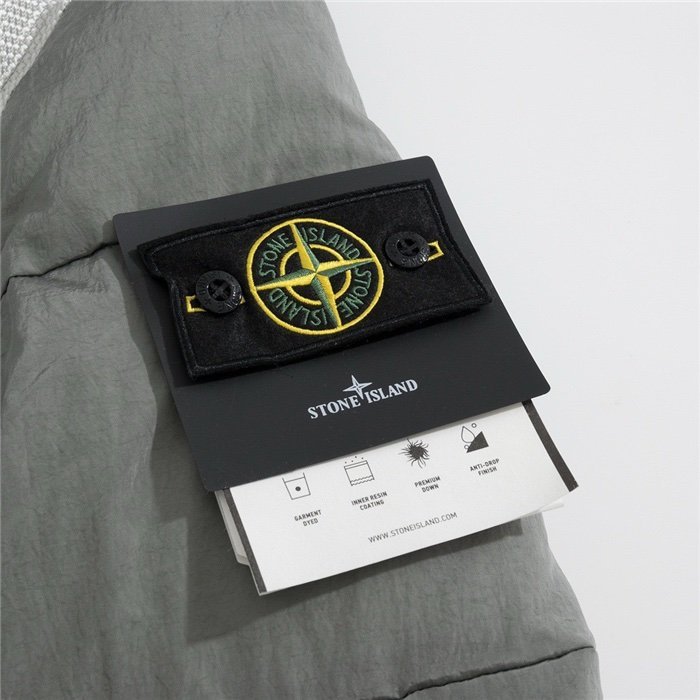 Stone Island Real Down Jacket Grey - Afbeelding 3