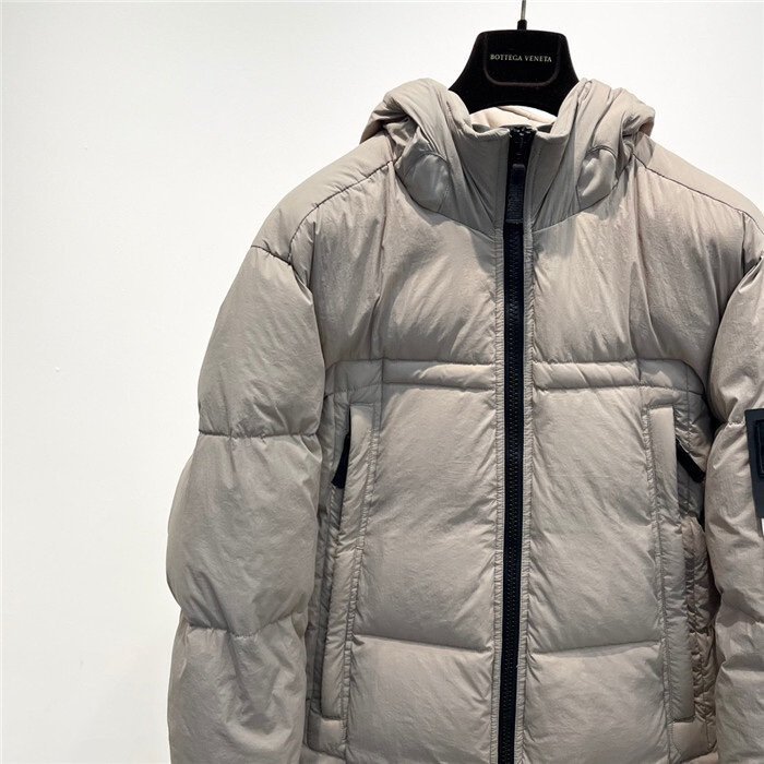 Stone Island Crinkle Reps Puffer Down Jacket Beige - Afbeelding 2