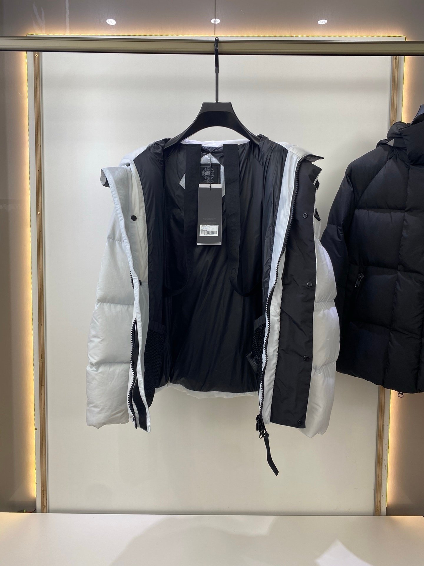 Canada Goose Junction Parka Black Label White - Afbeelding 3