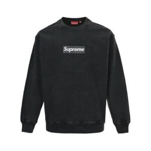 Supreme Washed Box Logo Sweater Black