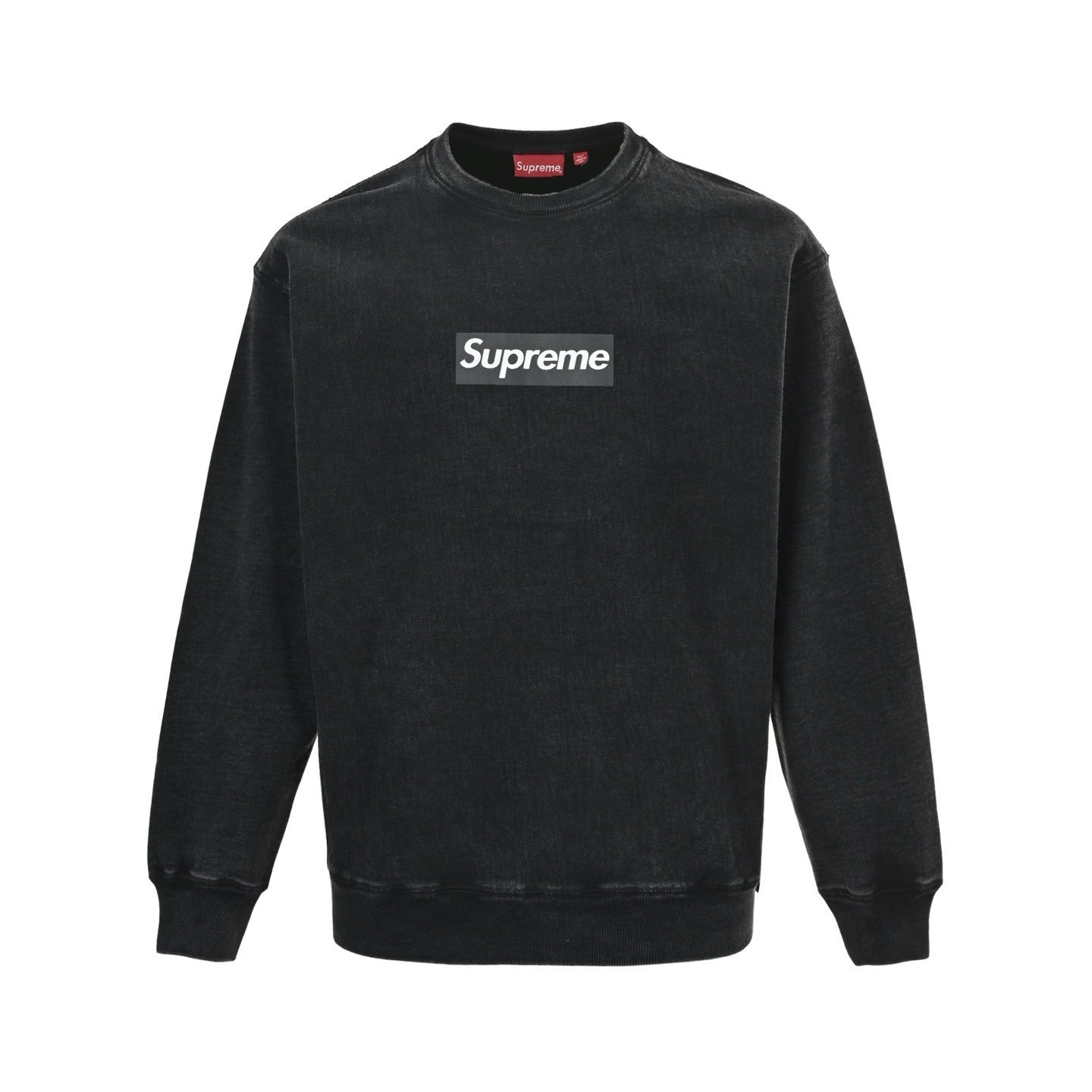 Supreme Washed Box Logo Sweater Black