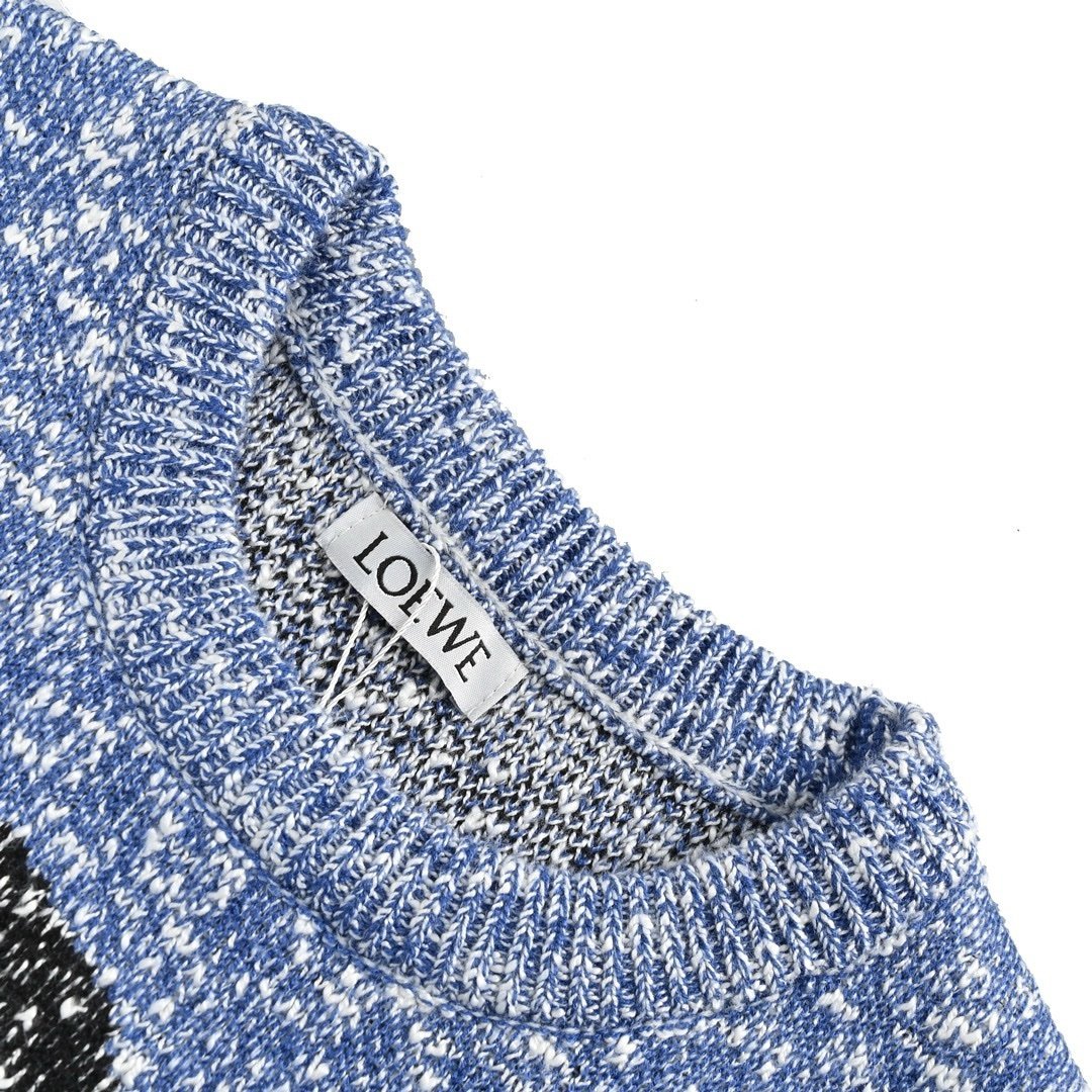 Loewe Intarsia Crew Knit - Afbeelding 4