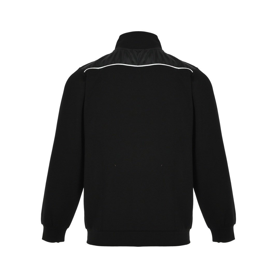 Prada Re-Nylon Logo Plaque Zip Up Jacket Black - Afbeelding 3