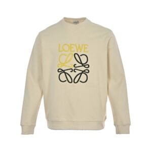 Loewe Anagram Embroidered Sweater Off White