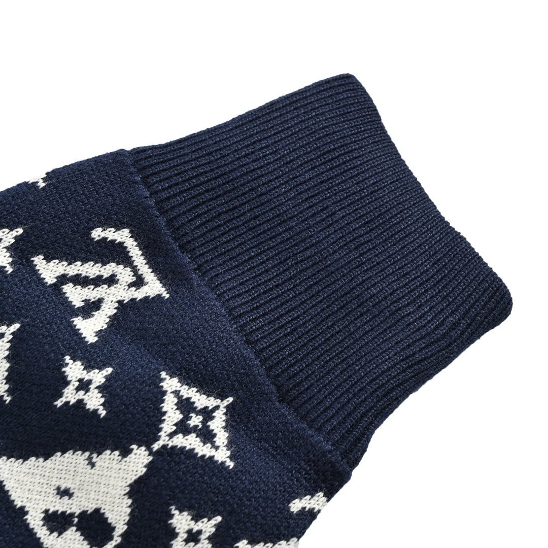Louis Vuitton Zipped Cotton Blend Blouson Navy - Afbeelding 5