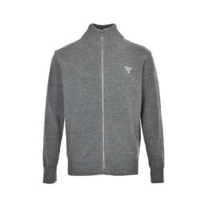 Prada Zip Up Cashmere Grey