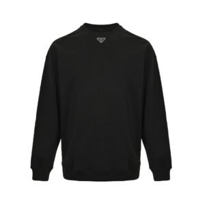 Prada Middle Logo Sweater Black