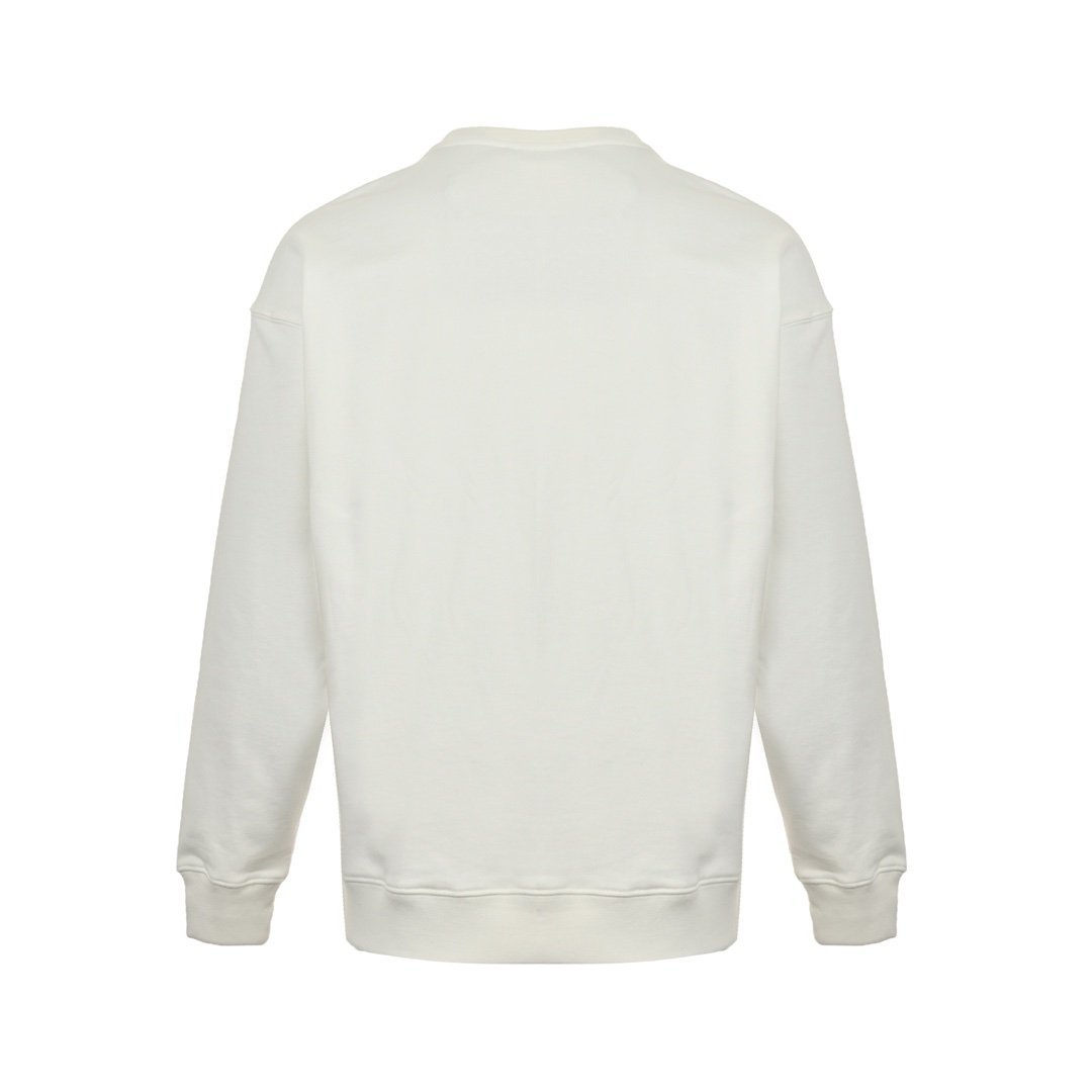 Prada Middle Logo Sweater White - Afbeelding 2