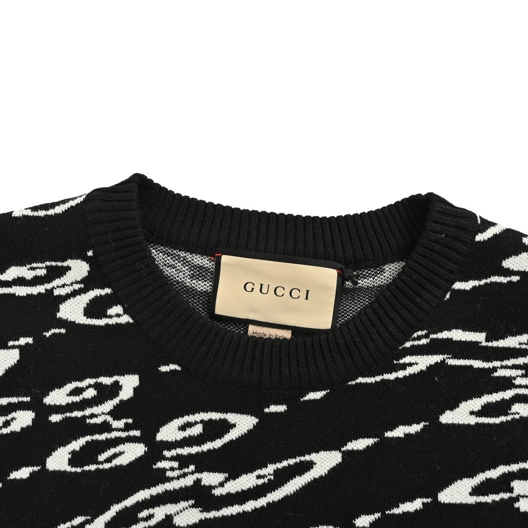 Gucci Piqué Sweater Black - Afbeelding 4