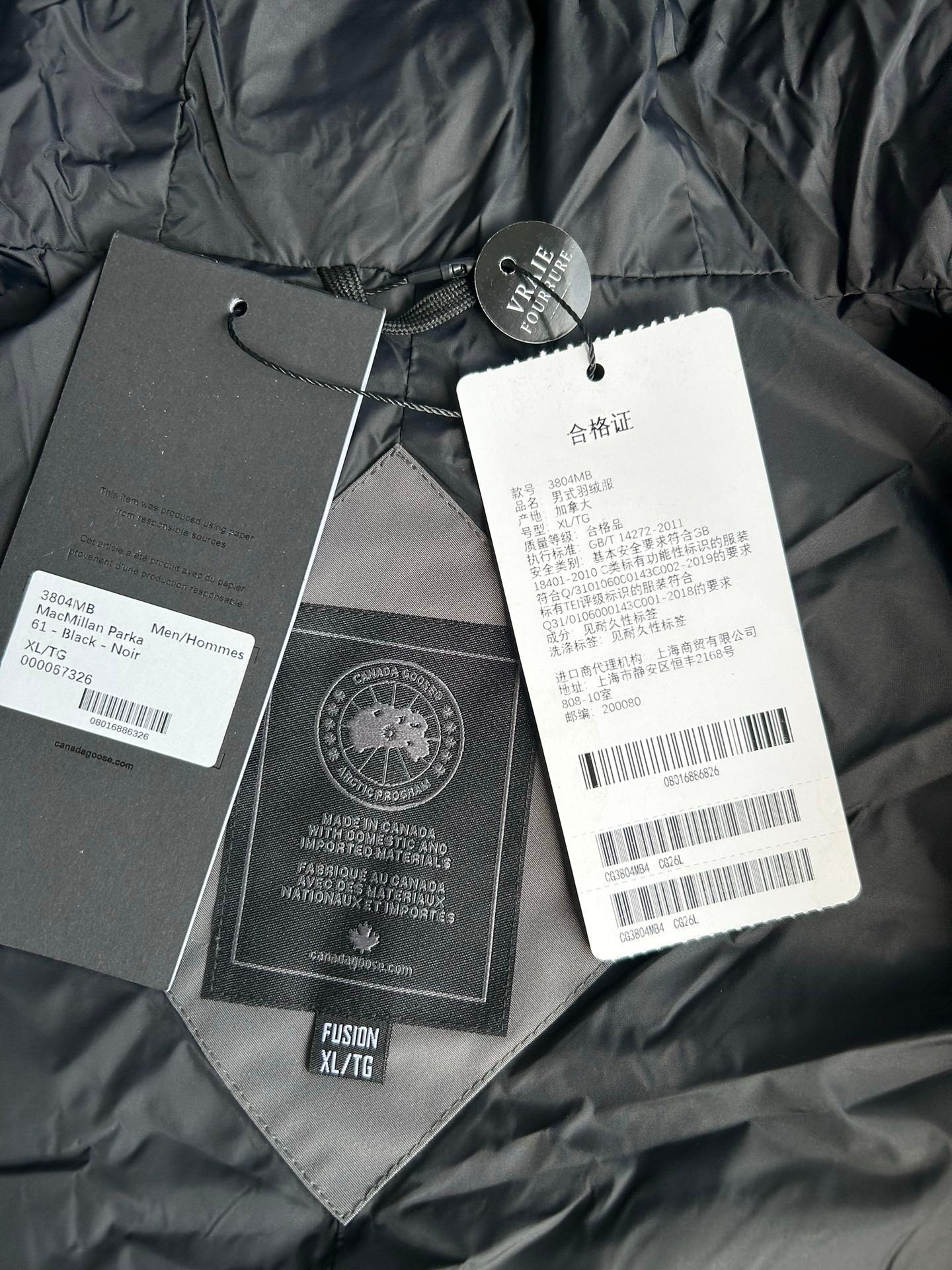 Canada Goose MacMillan Graphite Jacket Black Label - Afbeelding 9