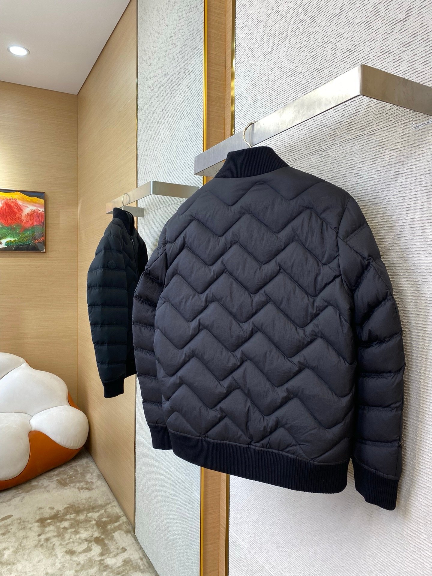 Moncler Ubac Short Down Jacket Black - Afbeelding 5