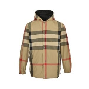 Alternative view of Burberry Reversible Check Hooded Jack