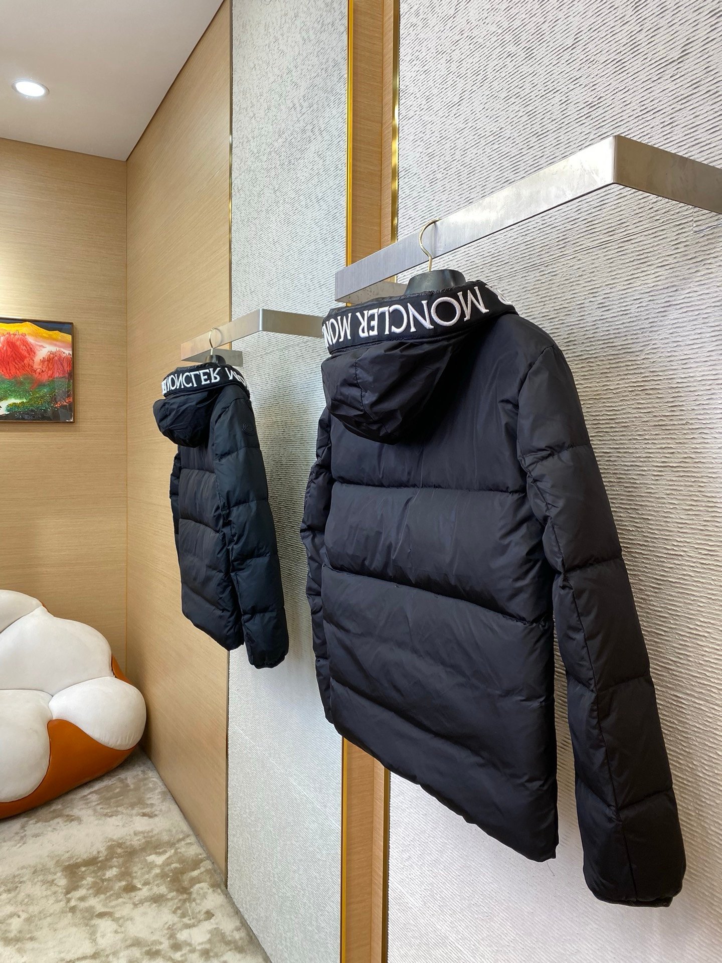 Moncler Black Montcla Hooded Short Down Jacket - Afbeelding 5