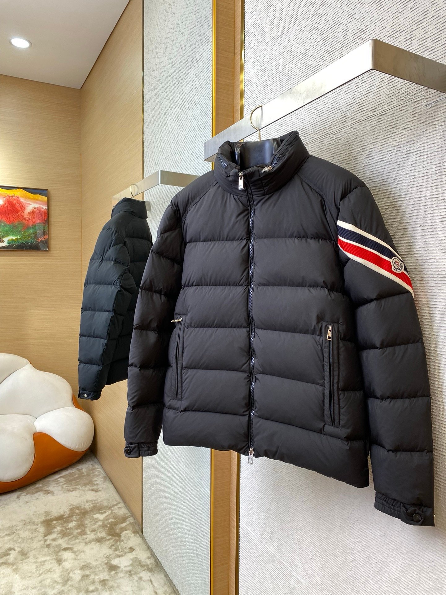 Moncler Black Solayan Down Jacket - Afbeelding 4