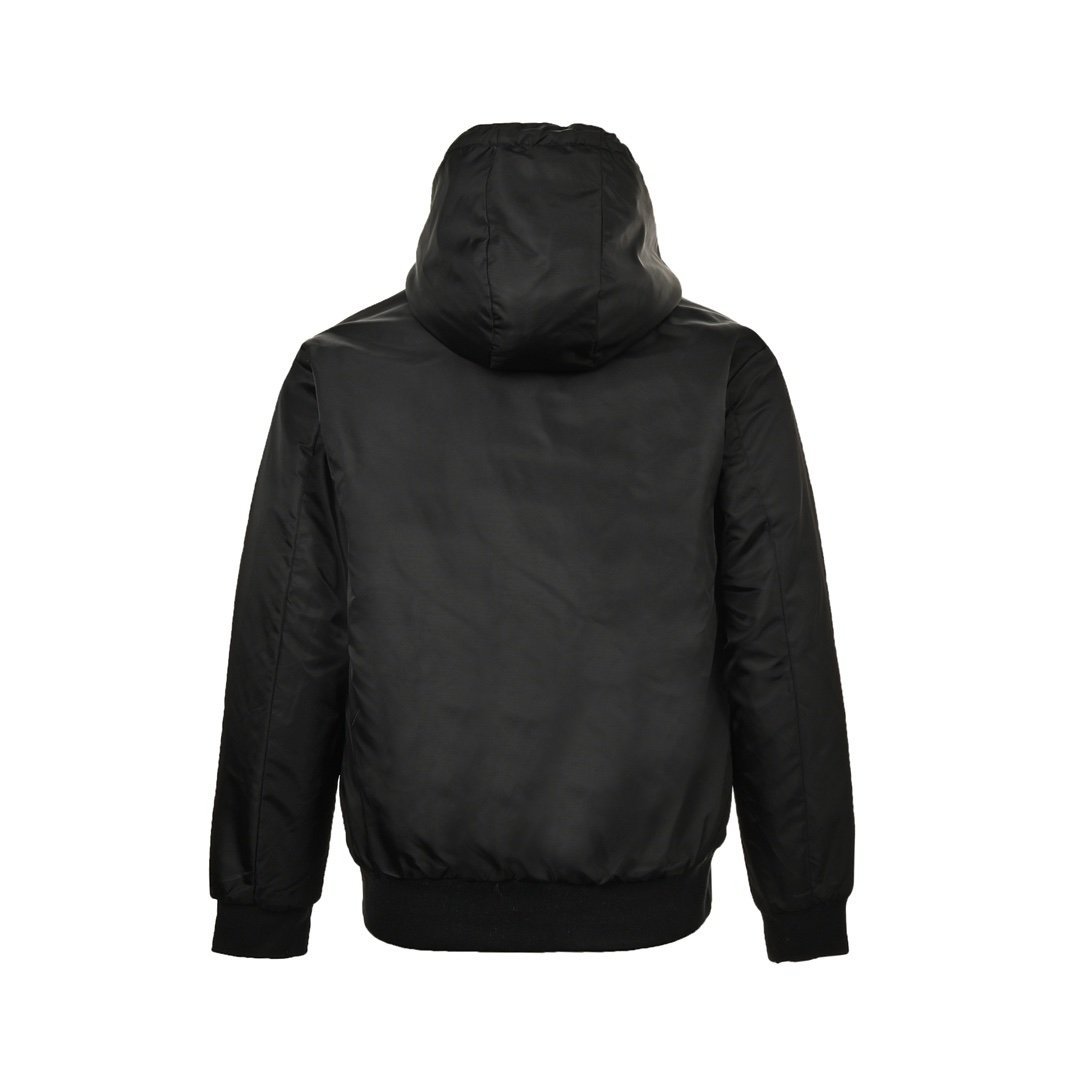 Prada Re-Nylon Bomber Jacket Black - Afbeelding 3