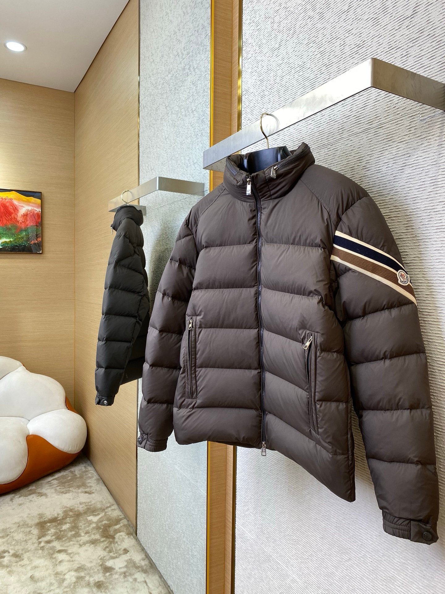 Moncler Brown Solayan Down Jacket - Afbeelding 4