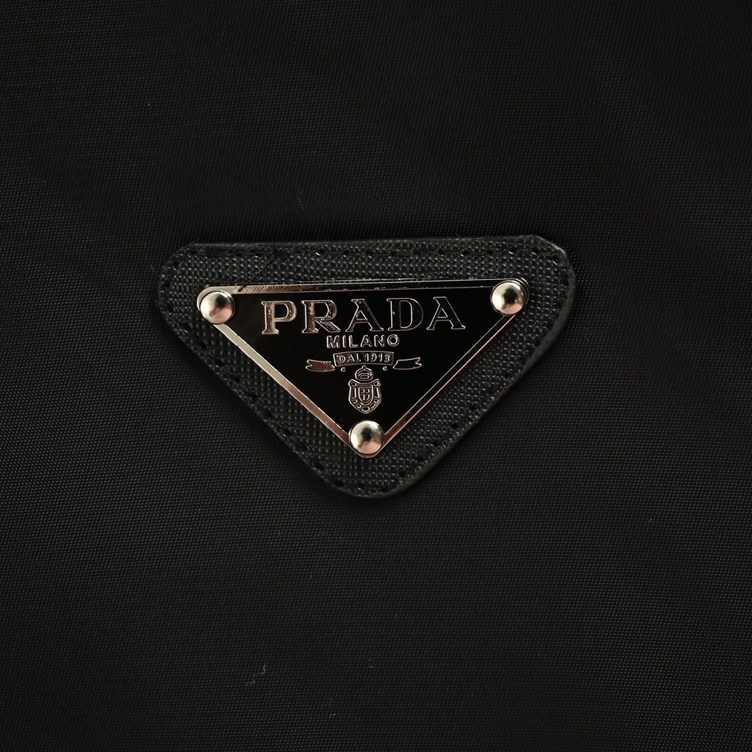 Prada Re-Nylon Bomber Jacket Black - Afbeelding 6