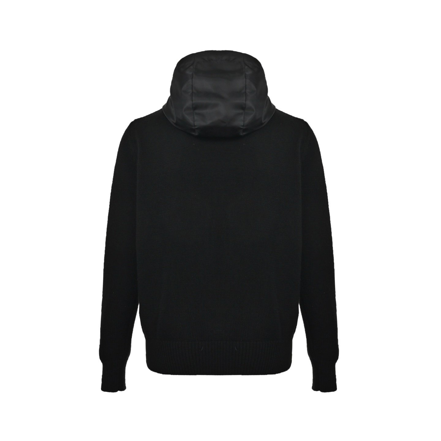 Prada Triangle Logo Hooded Jacket Black - Afbeelding 3