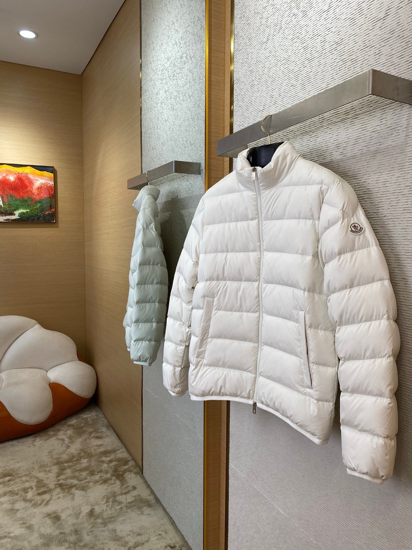Moncler Baudinet Puffer Down Jacket White - Afbeelding 4