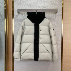 Alternative view of Moncler Madeira Down Jacket White/Black