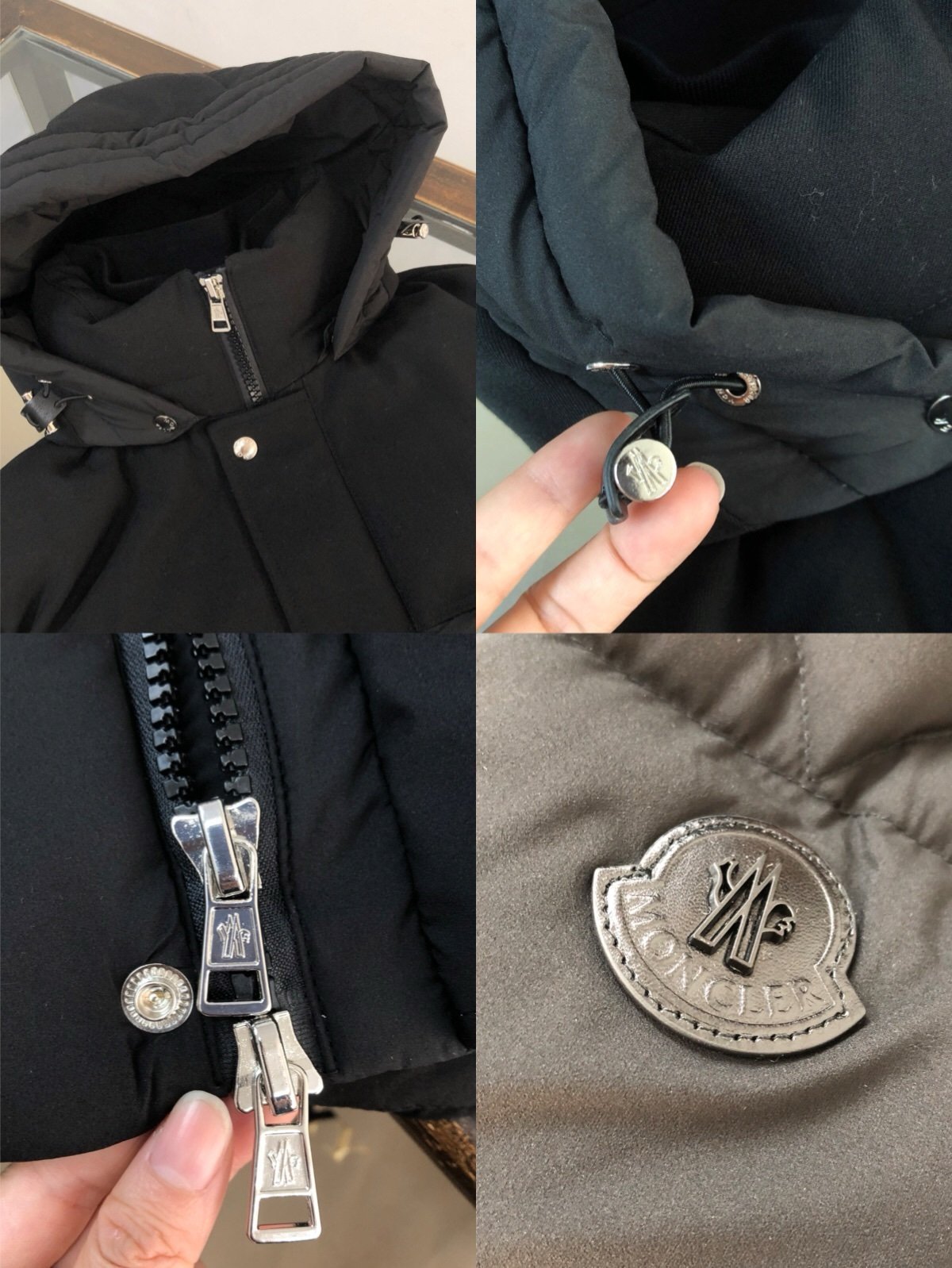 Moncler Musalla Short Down Jacket Black - Afbeelding 7