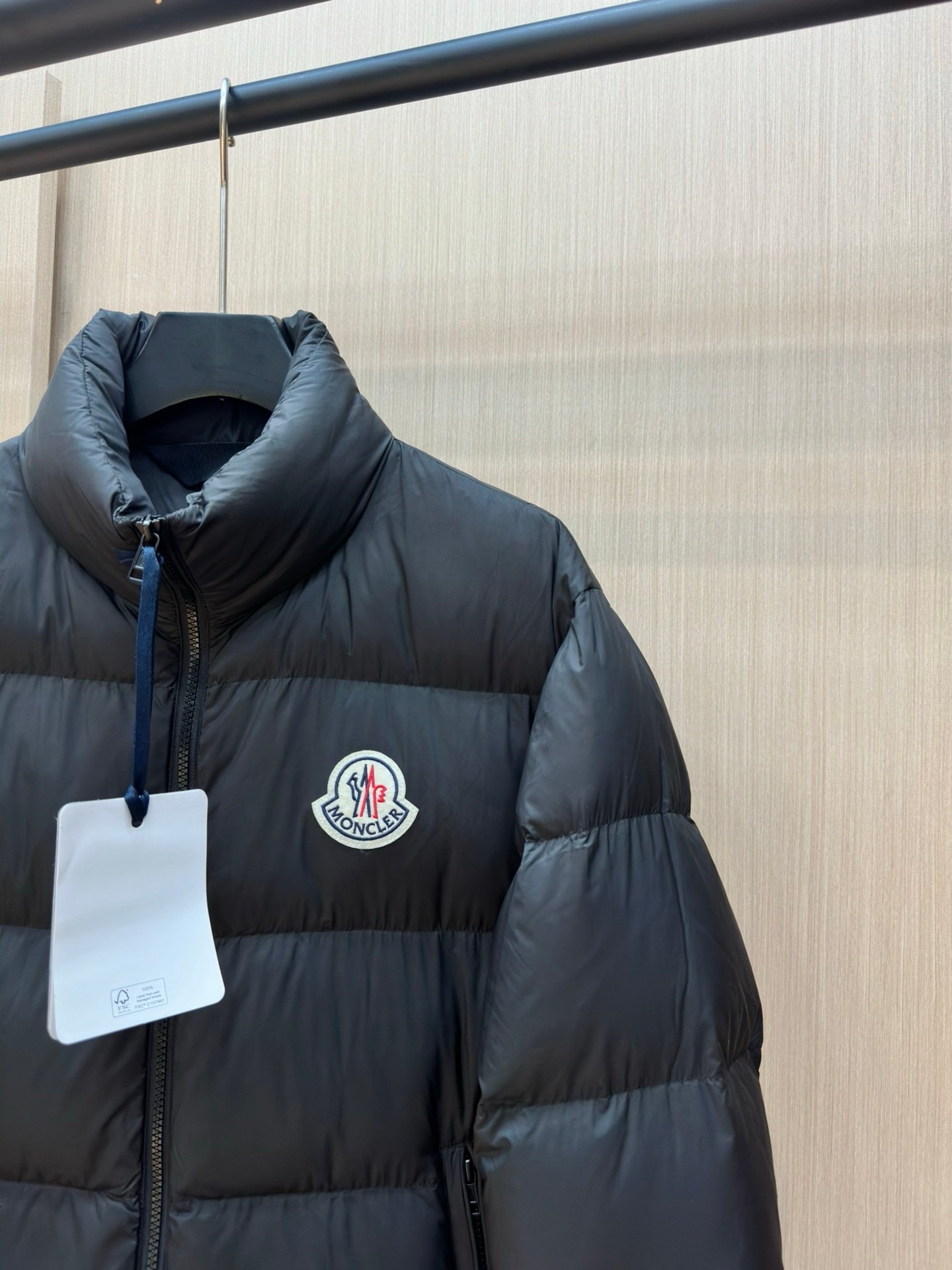 Moncler Black Citala Short Down Jacket Black - Afbeelding 3