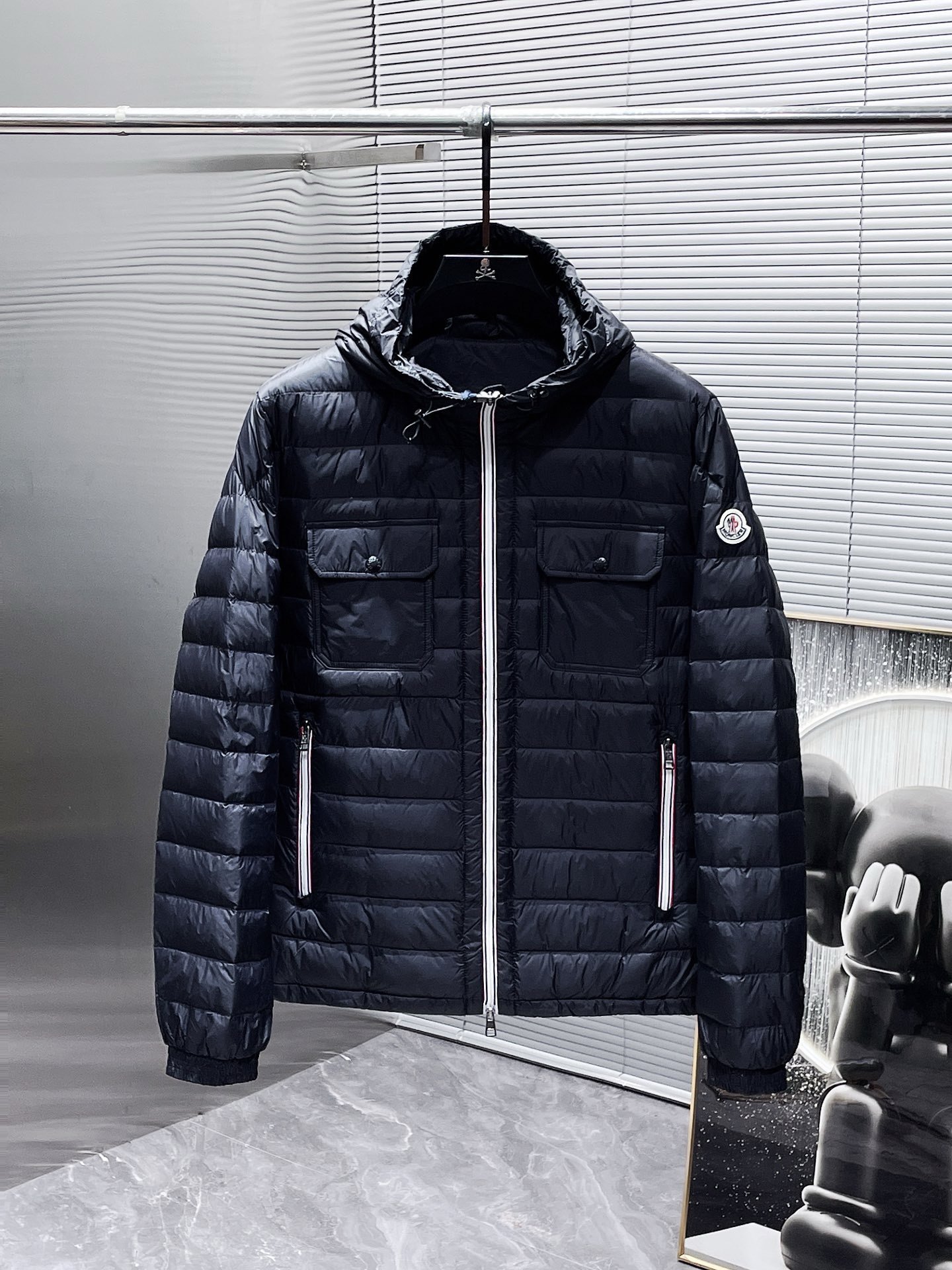 Moncler Douret Short Down Jacket Black - Afbeelding 2
