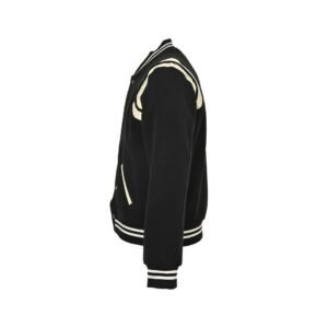 Alternative view of Saint Laurent Wolblend Bomber Jack Black/White
