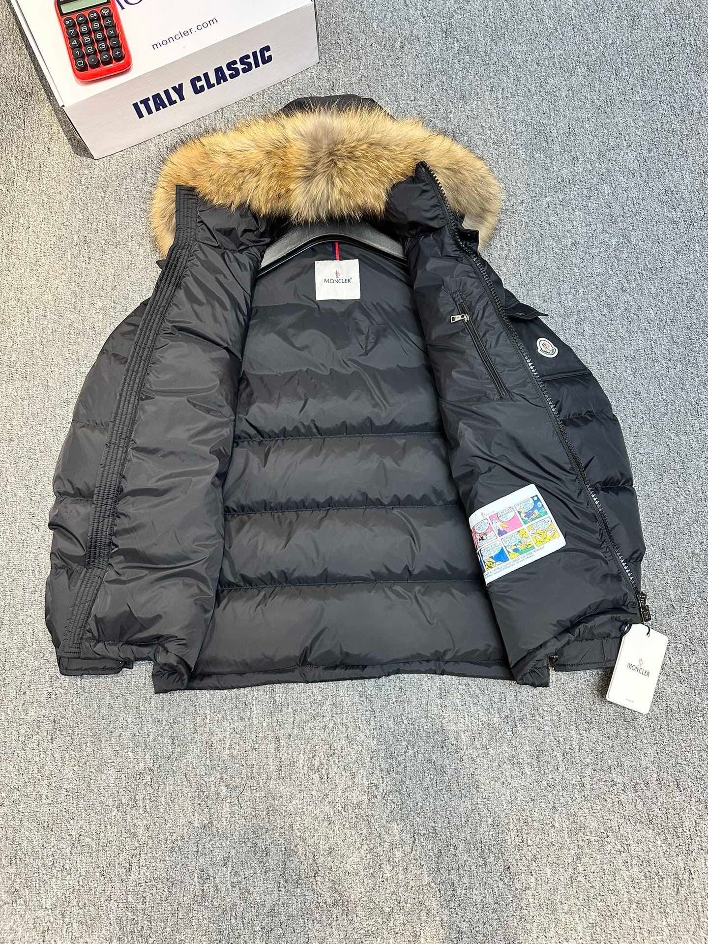 Moncler Sassiere Quilted Shell Hooded Down Jacket Black - Afbeelding 3