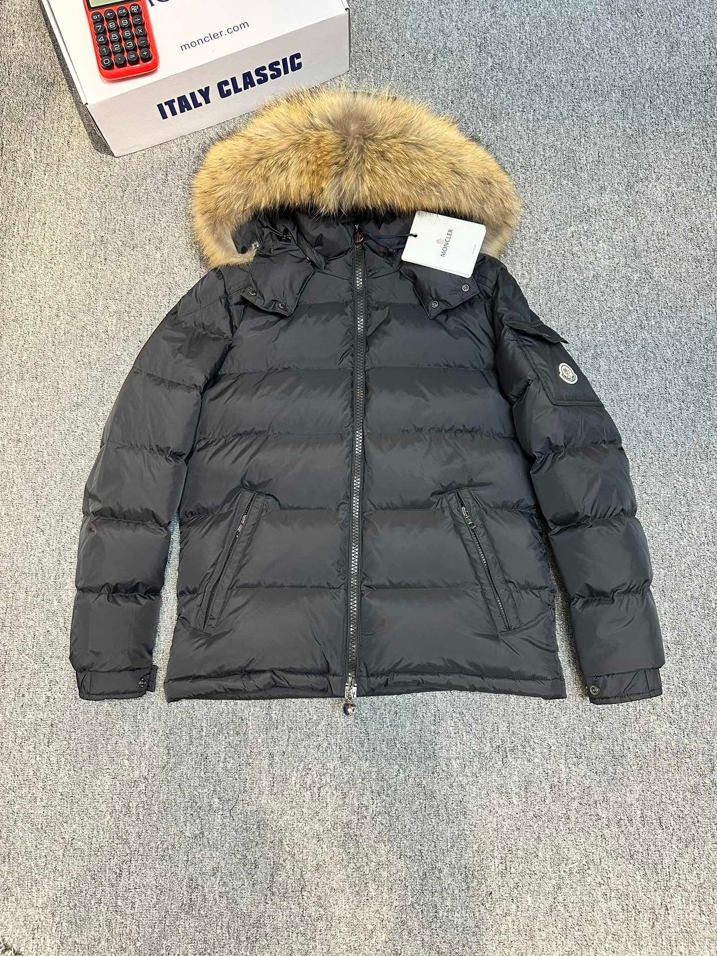 Moncler Sassiere Quilted Shell Hooded Down Jacket Black - Afbeelding 2