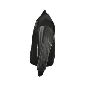 Alternative view of Chrome Hearts Letterman Varsity Cross Patch Jacket Black