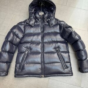 Alternative view of Moncler Maya  Hooded Down Jacket Navy Blue