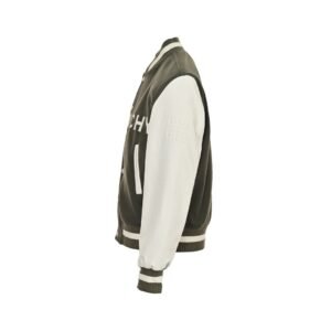 Alternative view of Givenchy Logo Jacket Varsity Jack In White Green Leather