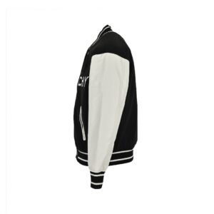 Alternative view of Givenchy Logo Jacket Varsity Jack In White Black Leather