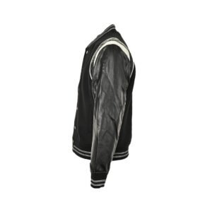 Alternative view of Givenchy Varsity Jack In Cotton Black Leather