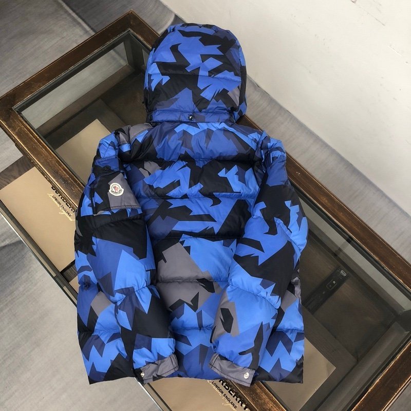 Moncler Mosa Hooded Puffer Jacket Blue - Afbeelding 3