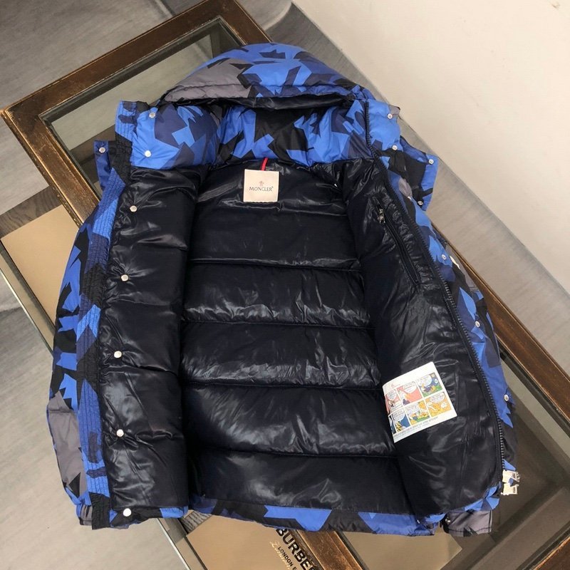 Moncler Mosa Hooded Puffer Jacket Blue - Afbeelding 5
