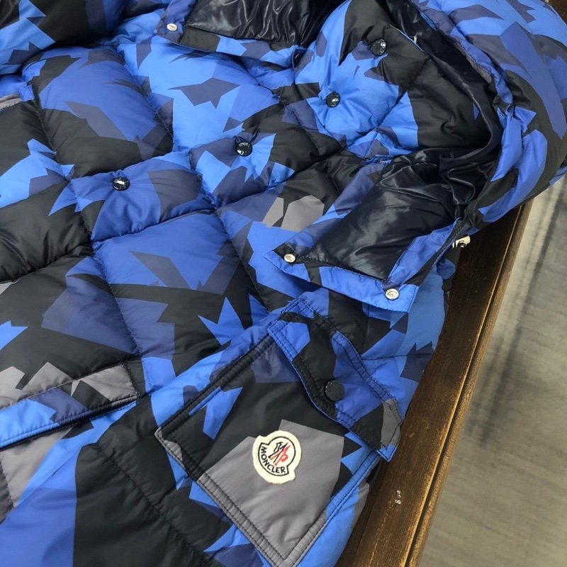 Moncler Mosa Hooded Puffer Jacket Blue - Afbeelding 9