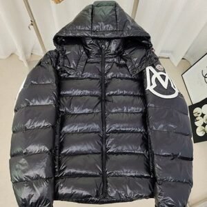 Alternative view of Moncler Enfant Saulx Padded Quilted Jacket Black
